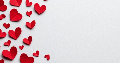 Decorative Love Symbols for Anniversary and Mother's Day Marketing Banner