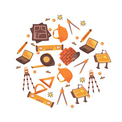 architect equipment circle pattern