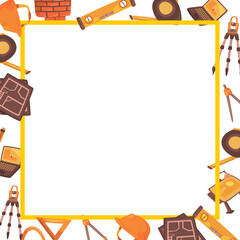 architect equipment outer frame square with square border