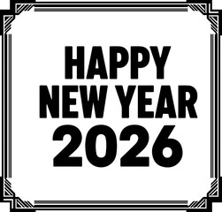 Obraz premium happy new year 2026