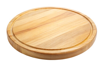 A detailed view of a round wooden coaster with a natural grain on transparent