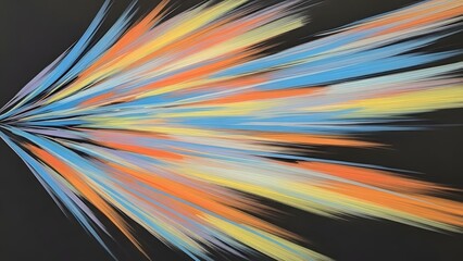 Vibrant light effect abstract radial streaks of colorful light