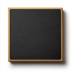 Fototapeta premium Blank Black Square Fridge Magnet Mockup