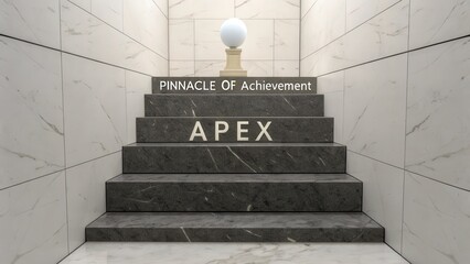 Steps leading to the Pinnacle of Achievement and Apex