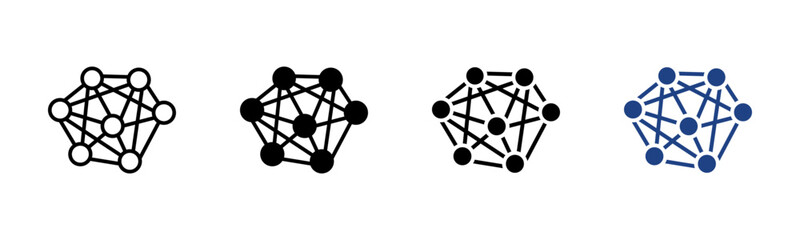 Complexity icon set multiple style collection