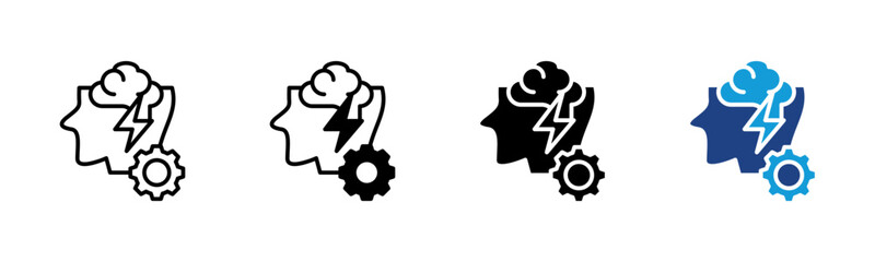 Inspiration icon set multiple style collection