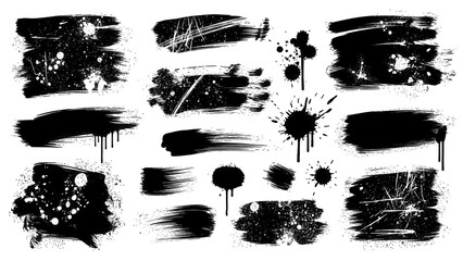 Grunge Texture Overlays Set, Distressed Effects for Design