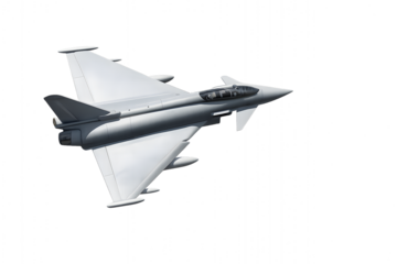 Ultra-Realistic 3D Render of Eurofighter Typhoon on White Background