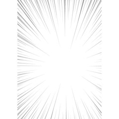 Obraz premium Manga comic effect banner with speed rays in retro style. black action line speed effect. cartoon stripes for decoration.