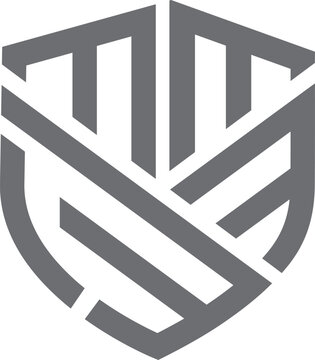 MMM po.lygon shape logo design, vector file logo,