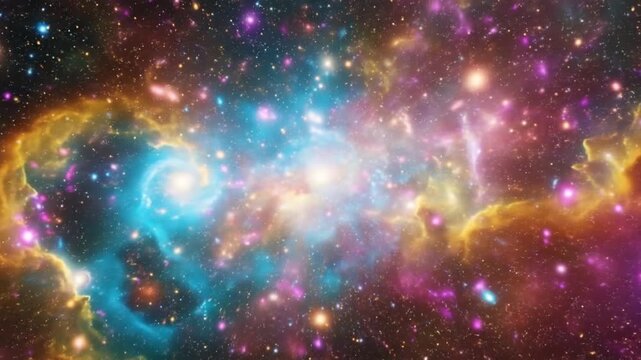 Vibrant Nebula Unfurls in Cosmic Dance with Stars and Gas