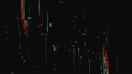Glitch Screen Effect. Abstract Technology Background