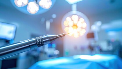 Surgical instrument with integrated AI emitting a subtle indicator light