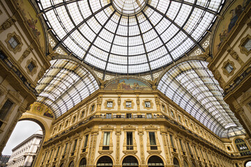 Galleria Vittorio Emanuele II Glass Ceiling Geometry