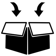 vector illustration of a black box