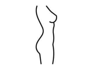 Girl body figure image of vector.