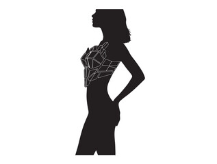  Slim Girl style in silhouette.