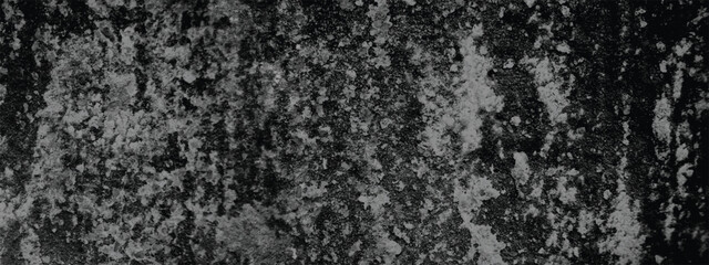 Fototapeta premium Abstract Black and Gray Concrete Wall Texture with Heavy Noise and Weathered Details