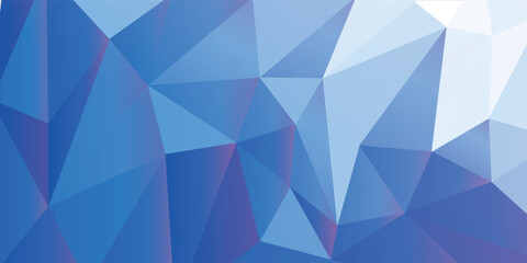Obraz premium Blue Geometric Low-Poly Crystal Pattern on White Background for Modern Abstract Design and Textures Concepts modern illustration