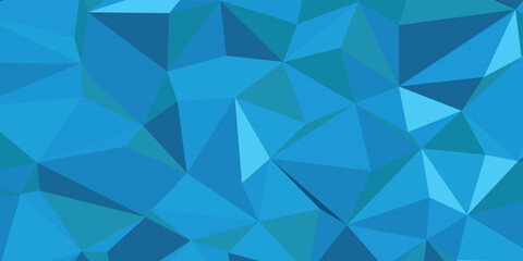 Blue Abstract Geometric Triangles Background With Polygonal Pattern And Modern Texture Design eps10