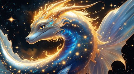abstract background with dragon