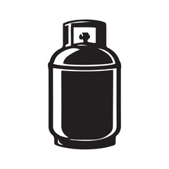 gas cylinder isolated on white background