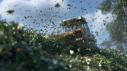 Final inspection of hedge trimming results for quality assurance