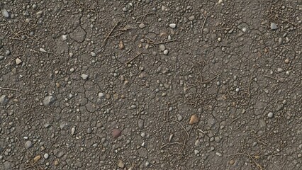 Dry Cracked Earth Texture with Small Stones and Twigs for Backgrounds, Crafts