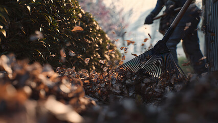 Careful shrub pruning to maintain shape and promote healthy plant growth