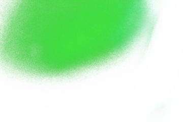 Grainy multicolor gradient shape cutout on transparent background, green vibrant color noisy gradient overlay effect realistic cutout, grunge texture effect