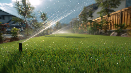 Irrigation control box showing wiring and valves in realistic detail