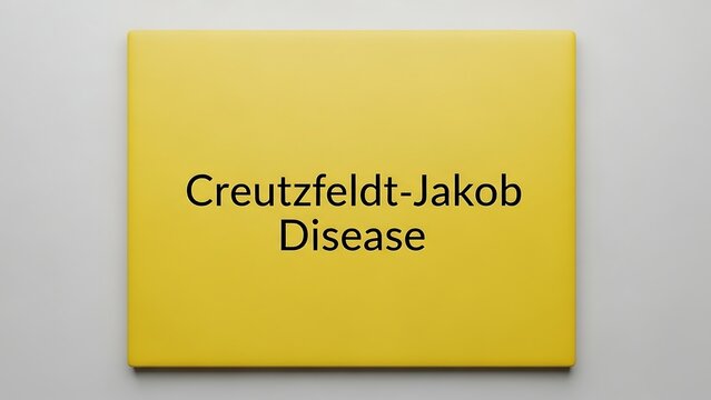 Medical concept of Creutzfeldt Jakob Disease.