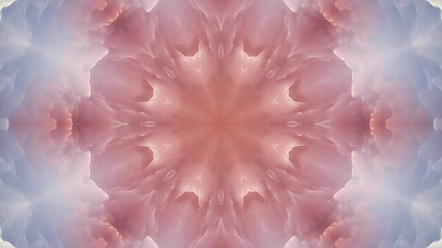 celestial rose cloud kaleidoscope bloom