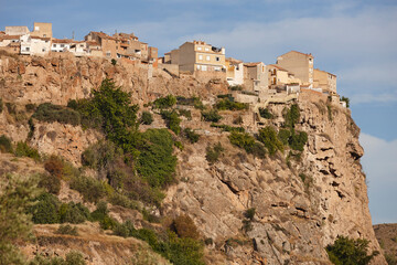 Traditional spanish village of Lietor. Albacete. Castilla La Mancha. Spain