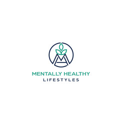 Mentally Healthy Lifestyle MHL Logo Design