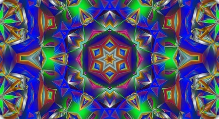 Vibrant colorful abstract geometric pattern design.