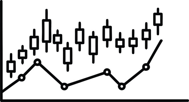 Graph showing fluctuating data points