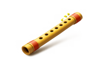 Simple bansuri flute icon design for music projects and cultural illustrations