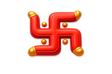 Hindu auspicious symbol design for spiritual and cultural celebrations
