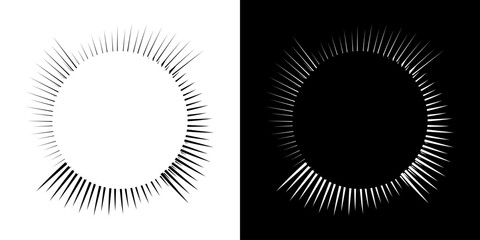 Fototapeta premium Dynamic abstract spiral sound wave rhythm lines. Circular spiral sound wave rhythm of lines. Circular futuristic abstract lines, black and white background. 