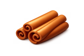 Cinnamon bark icon for aromatic spice design and culinary art displays