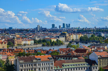 Czech Republic, Prague September 6, 2025, view of Prague from the castle in Hradčany