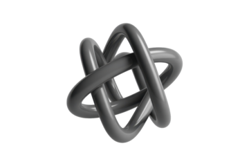 Gray 3D Knot