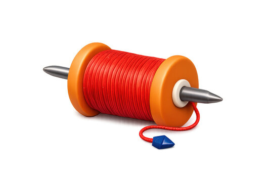 Colorful kite spool icon for kite festival celebrations and design use