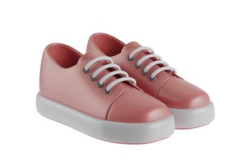 Trendy Pink Sneakers with White Laces