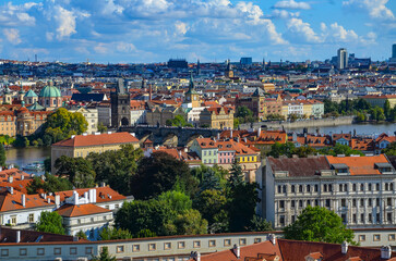 Czech Republic, Prague September 6, 2025, view of Prague from the castle in Hradčany