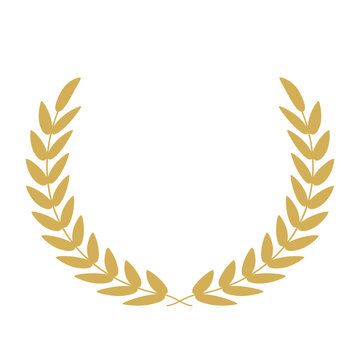 Premium quality laurel wreath award stamp 
