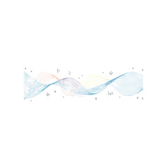 A clean blue liquid water splash with transparent bubbles and flowing ripples creates a fresh abstract wave isolated on a clear white background surface