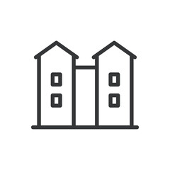 Home Line Icons. Editable Stroke. Contains such icons as Home, House, Real Estate, Real Estate, Residential Building, City, Apartment.