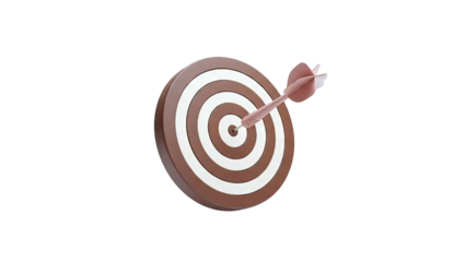 Dart hitting Bullseye: Success, Target, Achievement